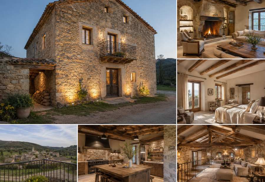 Interior rural reformado con seguimiento de obra