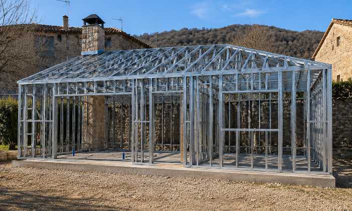 Estructura de acero galvanizado de una vivienda Steel Frame